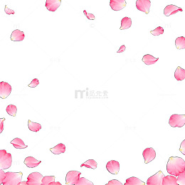 粉红花瓣飞舞背景图
