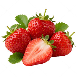 新鲜草莓特写摄影图