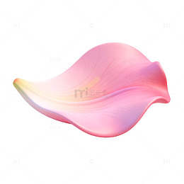 粉嫩花瓣造型装饰品设计元素