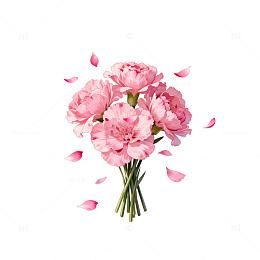 粉色康乃馨花朵花瓣摄影图片