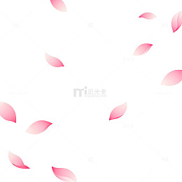 樱花飘落浪漫背景设计素材