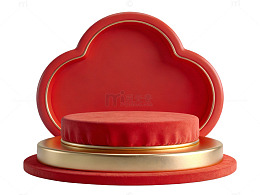 红金祥云展台设计91