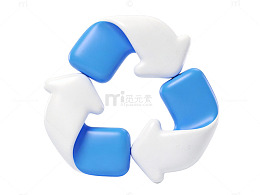 蓝白循环箭头图标13