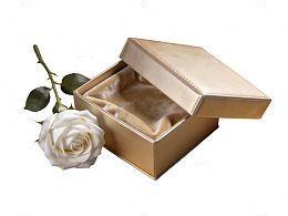 金色礼盒玫瑰花39