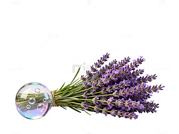清新薰衣草泡泡静物摄影