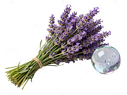 清新薰衣草水晶装饰摄影