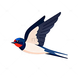 AI生成燕子插画