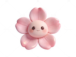 粉色樱花卡通形象81