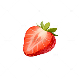 卡通风草莓插图