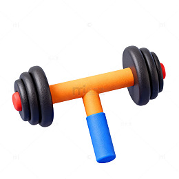 儿童玩具哑铃塑料材质