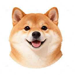 可爱柴犬头像卡通图片