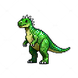 像素恐龙游戏角色设计