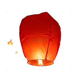 红色孔明灯升天图