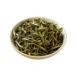 茶碗盛放绿茶