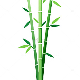简约风格竹子矢量图案设计元素