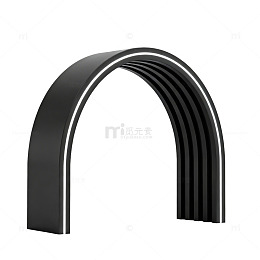 现代风格拱形金属雕塑