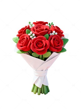 红色玫瑰花束47
