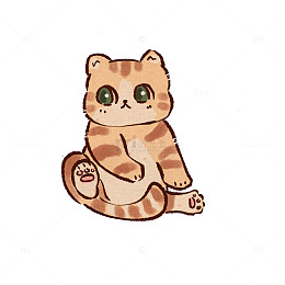 卡通可爱小猫咪插画