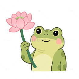 春天的青蛙免抠元素