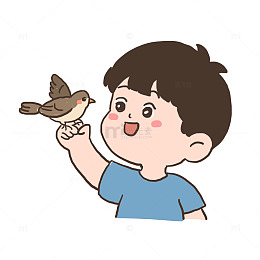 春天春游小鸟元素