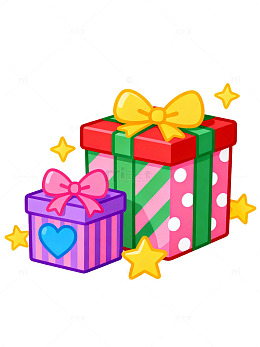 卡通礼盒与星星21