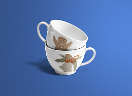 文创产品展示图  瓷杯样机