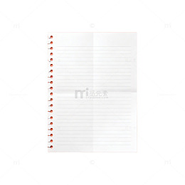 简约螺旋笔记本设计素材