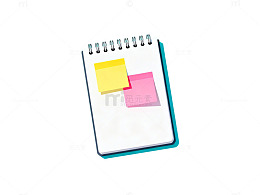 简约便签创意文具设计素材