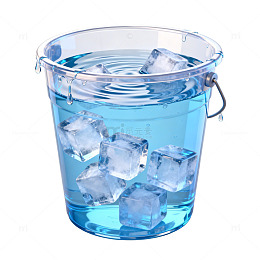 清凉冰块桶塑料透明桶