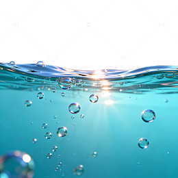 AI生成水波气泡图