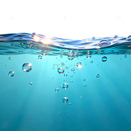 AI生成水波气泡图
