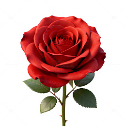 鲜艳红玫瑰特写摄影