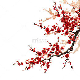 水墨梅花装饰画