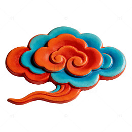 彩绘祥云装饰图案