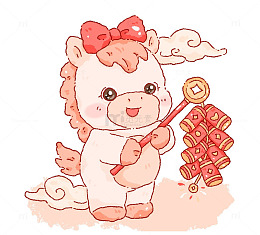 可爱小马插图