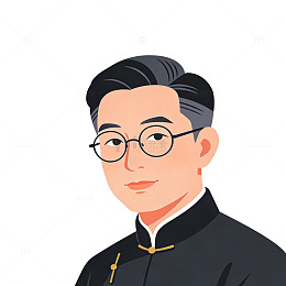 扁平简洁教师男性元素