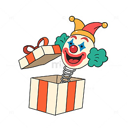 小丑礼物免抠元素