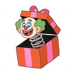 小丑礼物愚人节免抠元素