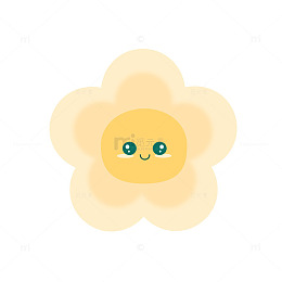 卡通花朵图案设计元素