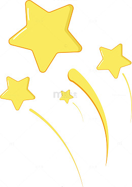 卡通风星星装饰图案矢量素材