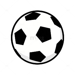 简洁足球图标矢量素材