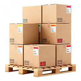 仓库纸箱堆放图