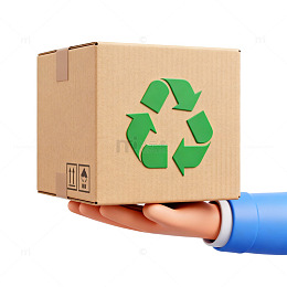 环保纸箱循环利用宣传图