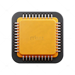 科技风芯片图标设计素材