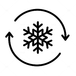 雪花循环图标简笔画