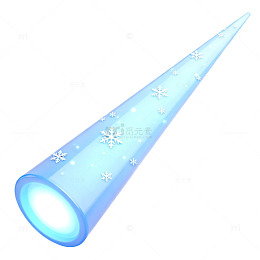 冰雪光效魔法棒矢量素材