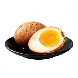 卡通风格卤蛋美食插画素材