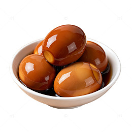 卤蛋插画风格美食图片