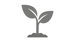 灰色植物幼苗生长图标