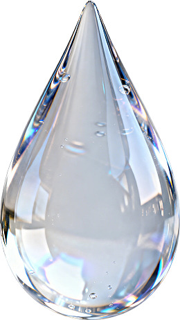 透明水滴状玻璃艺术品